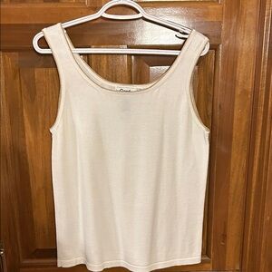 Elegant Cream Sleeveless Top